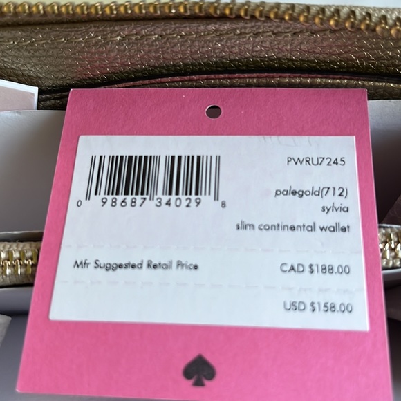 KATE SPADE sylvia slim continental wallet - Picture 2 of 3